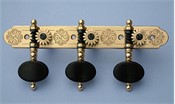 L360: Rodgers style engraved brass side plates, ebony oval buttons